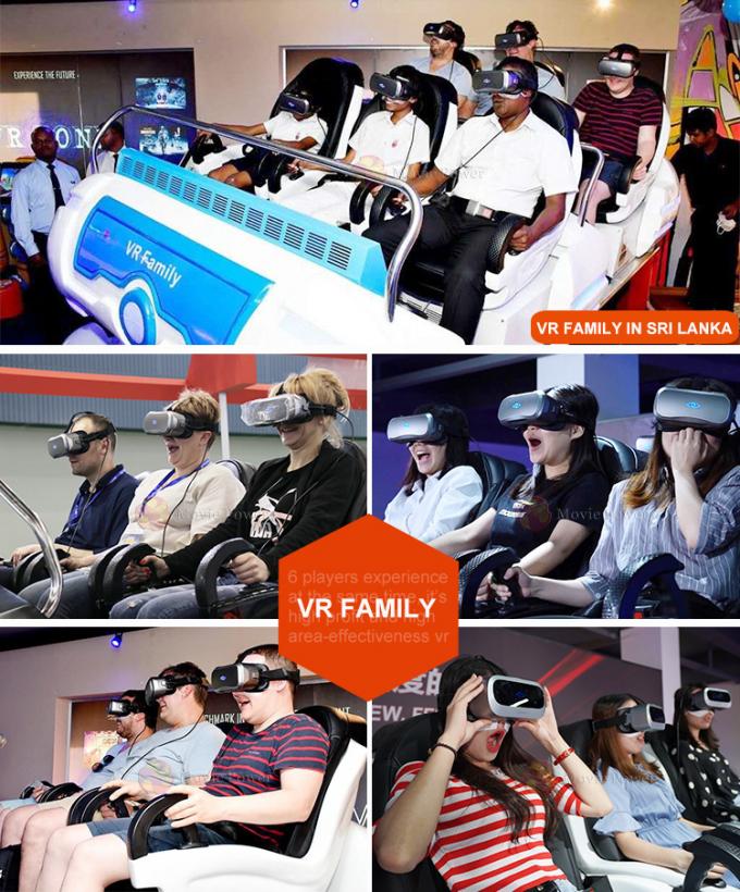 Do jogo popular VR 9D do tiro da arma da família dos assentos do negócio simulador interativo 6 0