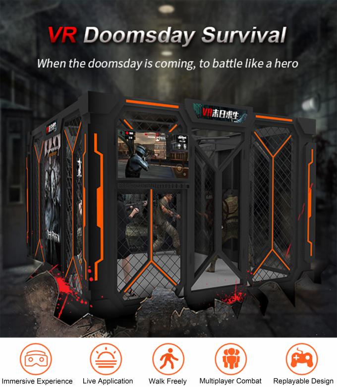 Equipamento de jogos de tiro interno de Vr do simulador alto do entretenimento da realidade virtual do lucro 0