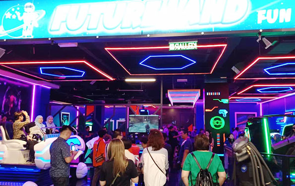 Máquina do jogo do parque de diversões VR da montanha russa do cinema da cadeira de VR 1