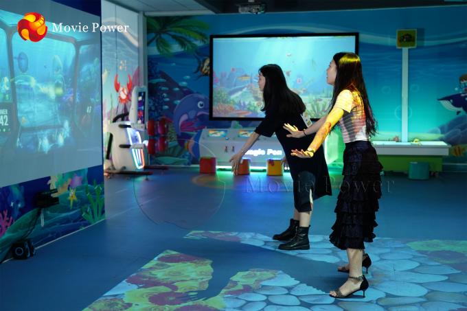 Sistema interativo do jogo das crianças do assoalho do holograma 3d do entretenimento do parque de diversões 0