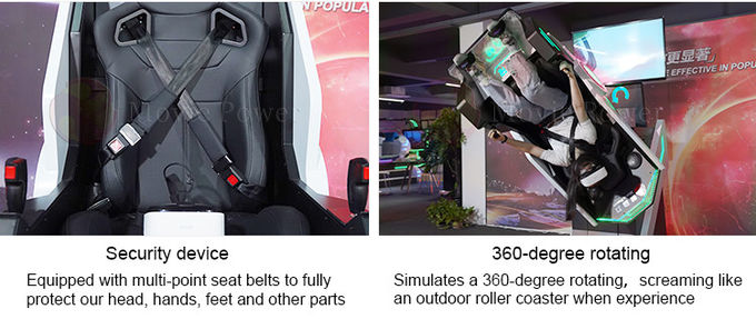 Cadeira do simulador VR da rotação de VR 360 com a cadeira de excitação da rotação da realidade virtual de 50 jogos 1