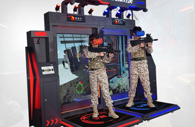 Máquina de jogo para múltiplos jogadores de Vr do simulador da realidade virtual do zombi do divertimento 0
