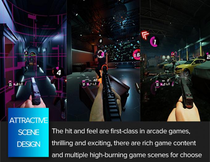 Plataforma de Arcade Simulator Virtual Reality Standing dos jogos do tiro do poder VR do filme 2