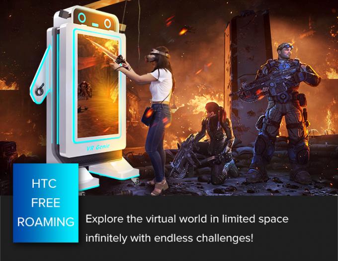 1 equipamento de jogo a fichas da realidade virtual do simulador do jogo do jogador VR 1