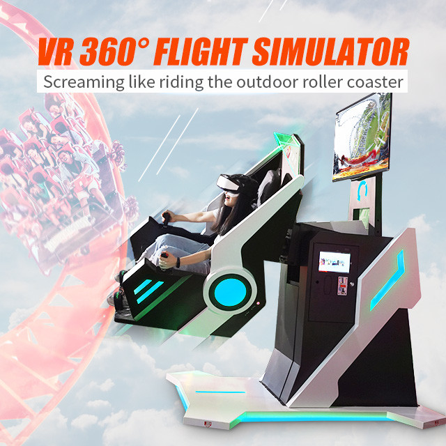 máquina de jogo de gerencio de Flight Simulator da cadeira de Vr da montanha russa 360 da realidade virtual do cinema de 3D 9D VR 0