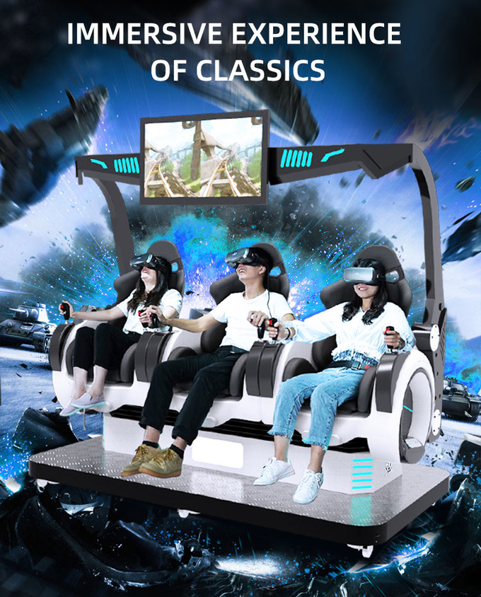 Equipamento de entretenimento 9d Vr Cinema Realidade Virtual Montanha russa 9d Vr cadeira para parque 2