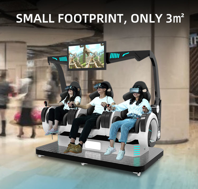 3 lugares Simulador de Realidade Virtual Moeda Operada Máquina de Jogo 5D Cadeiras de Cinema 9D 5