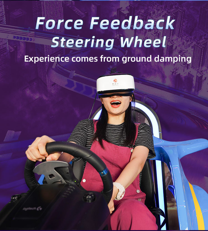 9D Kids Car Racing Game VR Driving Simulator Para Parque de Diversões 3