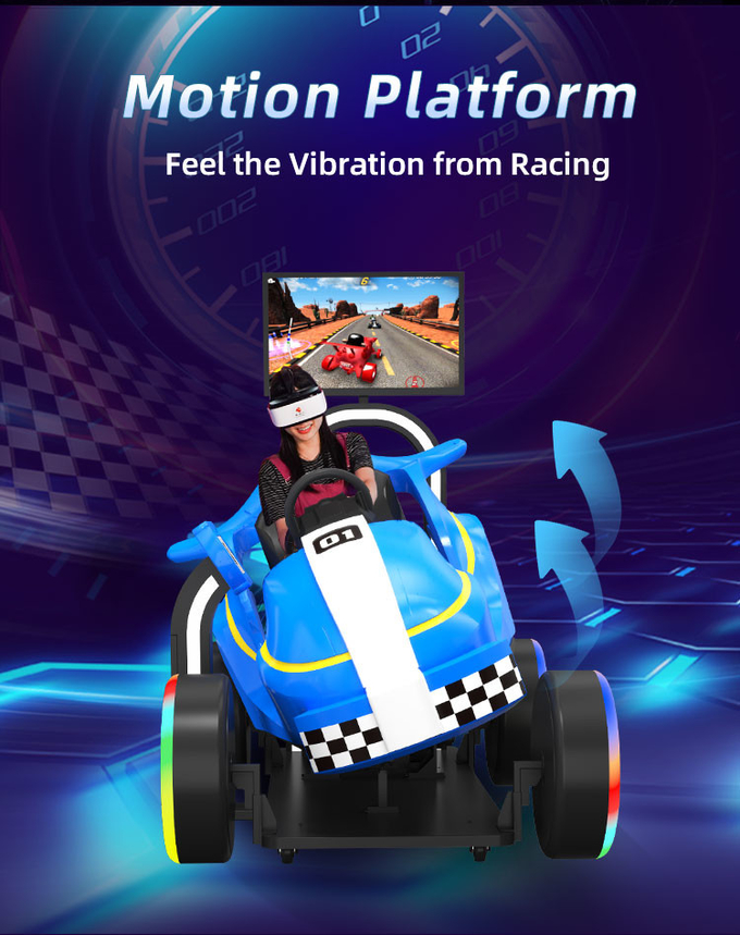 9D Kids Car Racing Game VR Driving Simulator Para Parque de Diversões 2