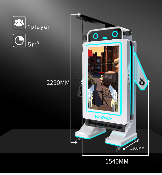 Equipamento interativo de tiro do parque de Arcade Coin Operated Game Machine 9d Vr da simulação de Vr 0