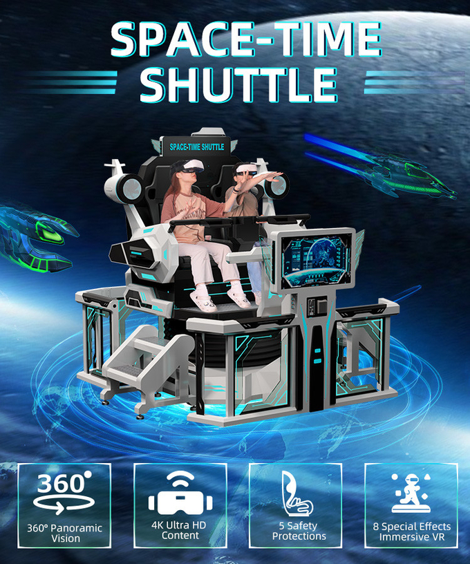 Segurança 9d VR Cinema 2 lugares VR Roller Coaster Simulator Chair 360 Motion Ride 0