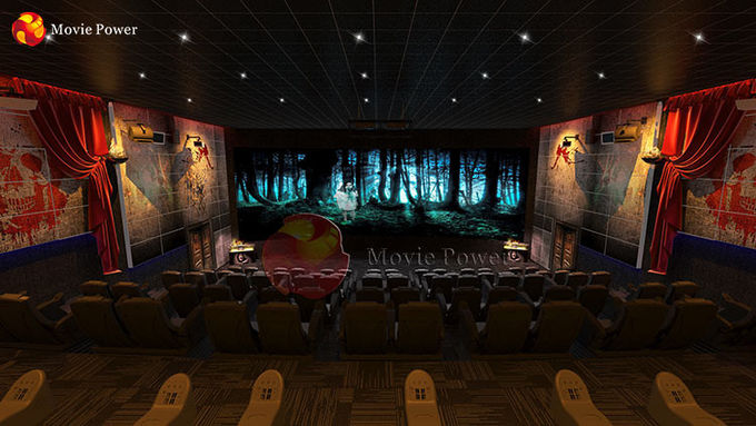 parque de diversões público do projeto do campo de jogos do cinema interativo da cena do horror 5D 0