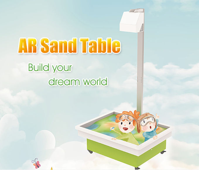Caixa interativa da areia da projeção da AR das crianças internas do sistema interativo dos jogos 0