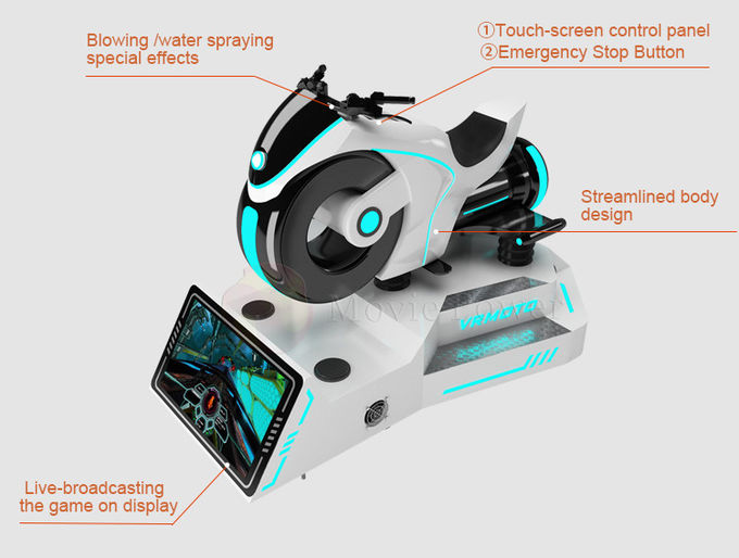 Cinema super da realidade virtual do jogo 9d do simulador do carro de corridas da motocicleta de VR 0