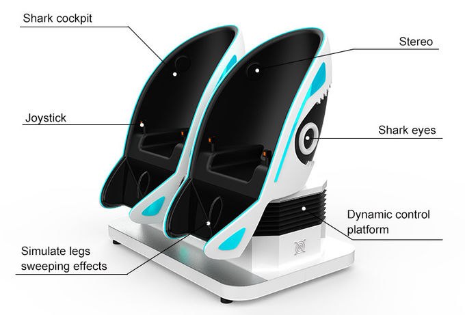 O produto 2 do parque de Amusent da realidade virtual assenta o simulador do cinema da cadeira de Vr do ovo 9d 1