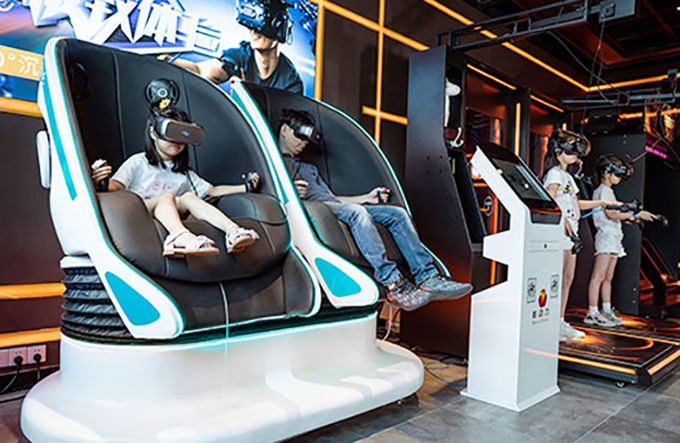 Equipamento do cinema do simulador 9d da realidade virtual da plataforma do movimento do parque de diversões 1