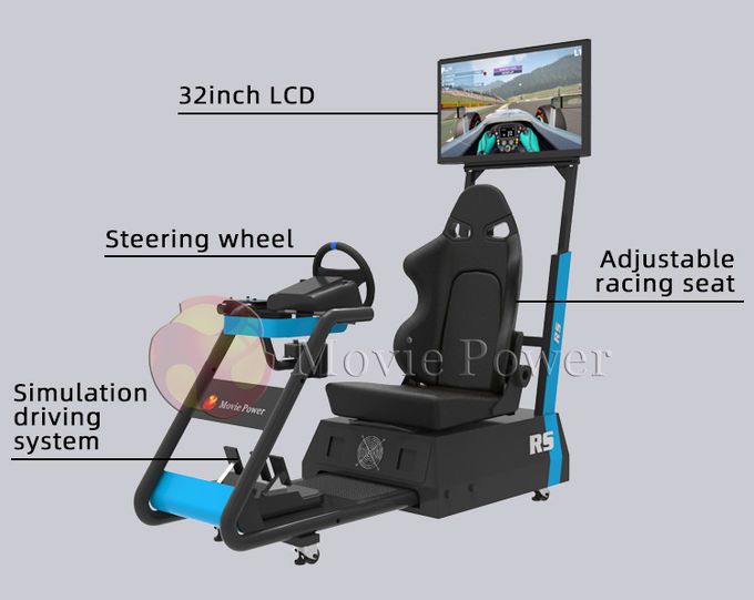 Jogo pequeno VR hidráulico da casa que compete o motorista Equipment 0.5KW do simulador 2