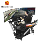 6 DOF Carros de corrida Arcade Dynamic Motion Drive Equipamento 3 Screen Driving Simulator