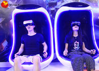 Entretenimento interno da montanha russa dos assentos dobro VR do simulador do ovo da mágica 9D VR