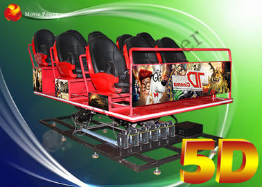 Plataforma elétrica personalizada 5d de 6 DOF que conduz o teatro do simulador 5 D