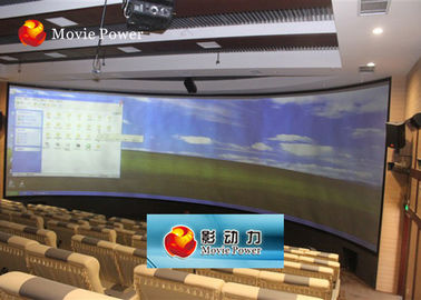 Grande 360 simulador do cinema 4D da tela 4D do grau para 100-200 povos
