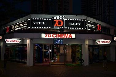 Cinema do multi simulador interativo/6D dos jogadores 8D com 6 o cinema bonde da plataforma 7d do DOF