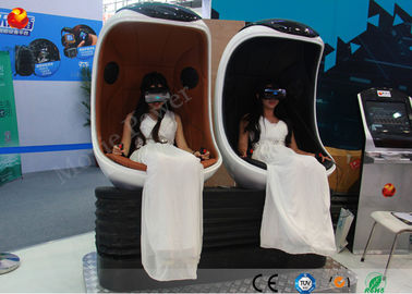 2 jogo de Rider Virtual Reality Roller Coaster do movimento do simulador 9d do cinema do ovo dos assentos VR