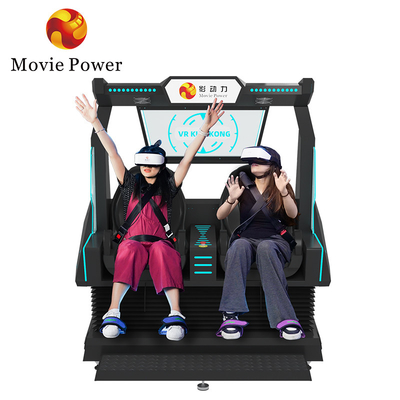 5.0KW 9d VR Cinema 2 Assentos Roller Coaster VR Chair Arcade 4d 8d Simulador de Realidade Virtual Com Disparos