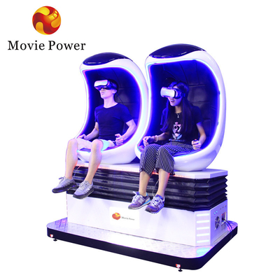 2 jogadores Realidade Virtual 9d cadeira de ovo 9d Vr Roller Coaster máquina de jogo simulador de plataforma de movimento simulador