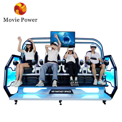 Parque temático montanha russa 9d VR Simulador 4 jogador Arcade Machine 9d Vr Chair Cinema