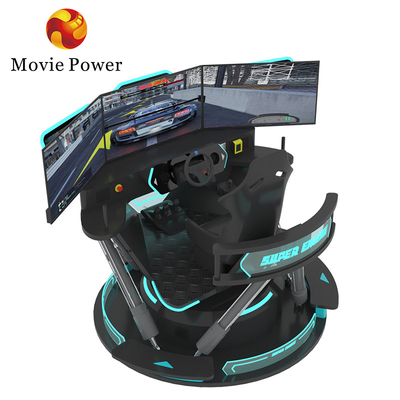 6dof Motion Simulador de corrida hidráulico Carro de corrida Arcade Máquina de jogo Simulador de condução de carro com 3 telas