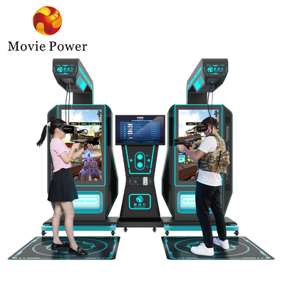 Máquina de Tiro de Realidade Virtual Máquina de Arcade de Armas 2 Jogadores Amusement Ride 9d VR Simulator