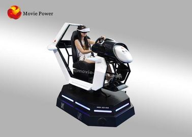 Experiência em linha interativa QUENTE do adulto das crianças do jogo dos esportes do simulador 9D das corridas de carros da condução de carro de VR 9D