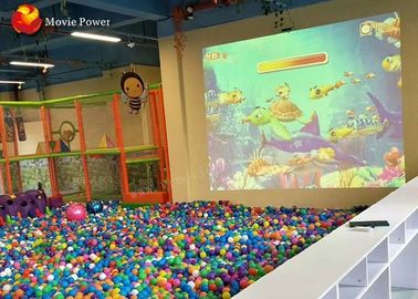 Equipamento interativo do jogo da bola de Zorbing da associação da bola do parque temático das crianças do projetor do entretenimento das crianças