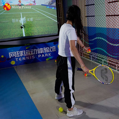 1 máquina interativa da realidade virtual do jogo do tênis das crianças do parque temático do jogador VR