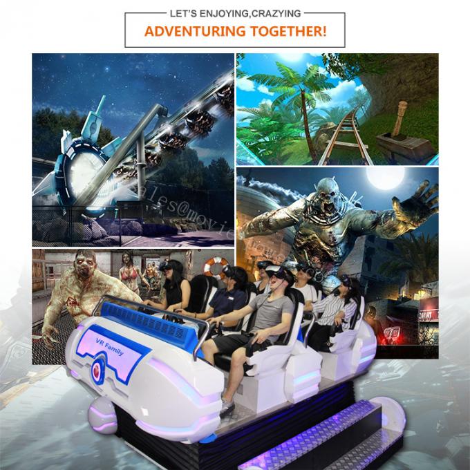 6 barco de alumínio do simulador da realidade virtual dos assentos 9D para o parque de diversões 2