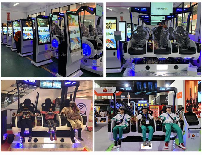 3 cadeira do cinema dos assentos 360° 9D VR que dispara em jogos interativos para o shopping 2