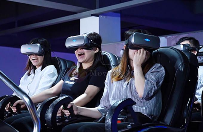 Equipamento de jogo da realidade virtual de Seaters 9D do divertimento 6 da montanha russa 1