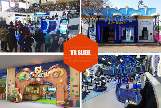 Slide 9d Vr Game Machine Motion Simulator Game Arcade Cinema 9d Skateboard Para Parque de Diversões 1