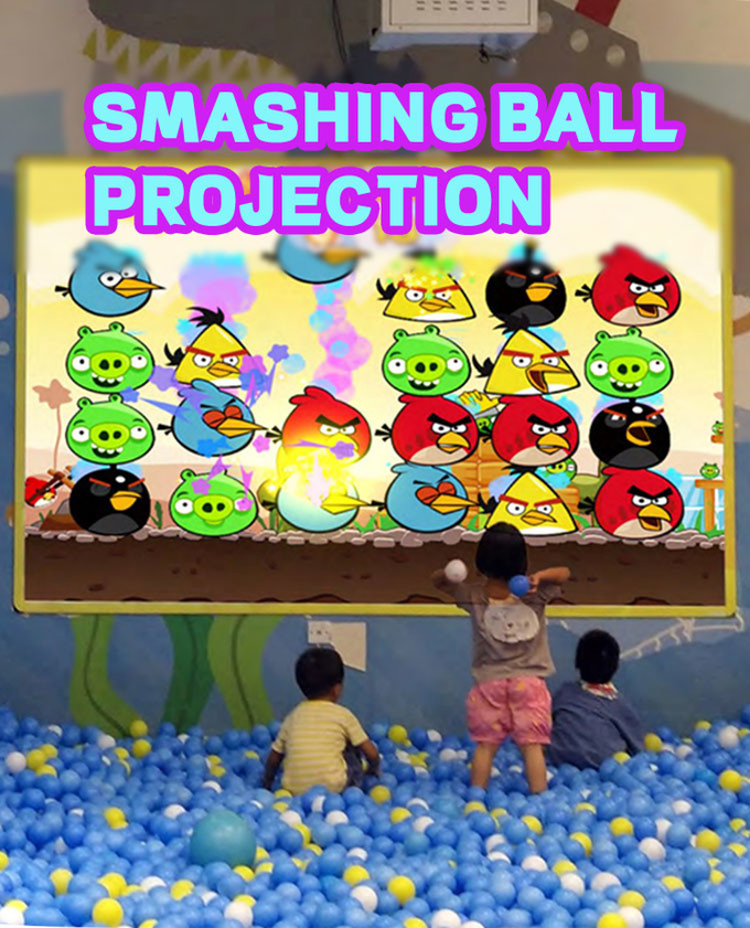 Jogos de projeção de parede de piso grande Jogos para crianças Jogos internos de parque de diversões 3D Jogos interativos de bola para crianças 0