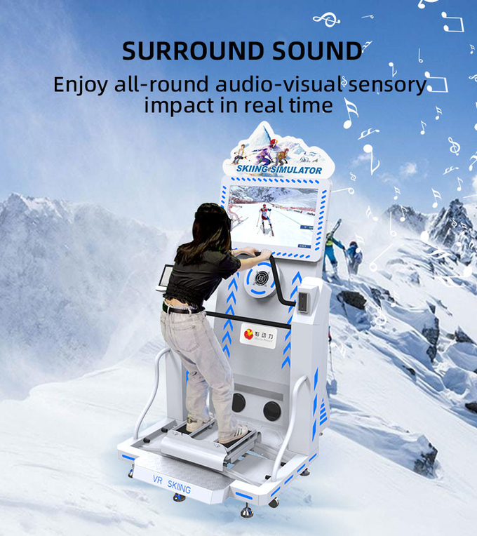 Simulador de esqui interior Simulador de snowboard 9d Virtual Reality Vr Simulador Máquinas Equipamento de parque de diversões 4