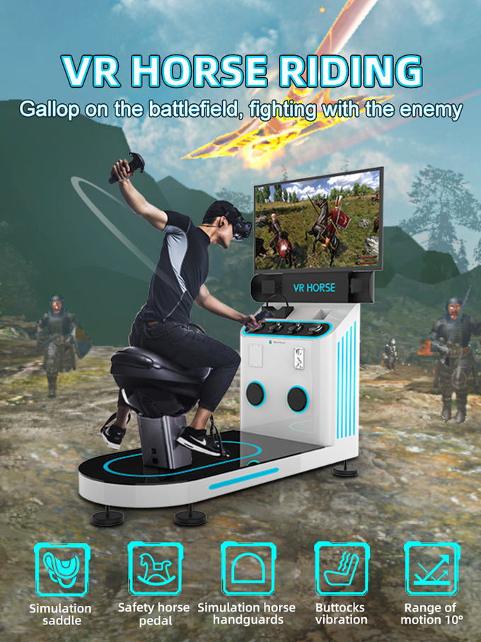 1 Jogador 9D Simulador de Realidade Virtual Cavalgada VR Máquina de Jogo Moeda Operada 0