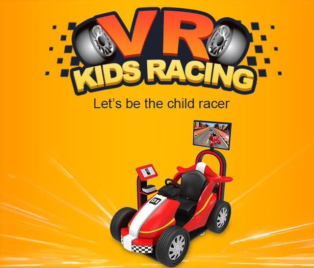 Parque temático VR Rides 9D Kids Racing Game Simulator Moeda Operada Car Arcade Machine 0