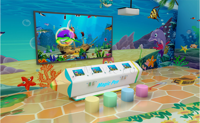 Multiplayer Kids Games 3d Interactive AR Projector Indoor Children Painting Game Machine (Jogos Multiplayer para Crianças) 3