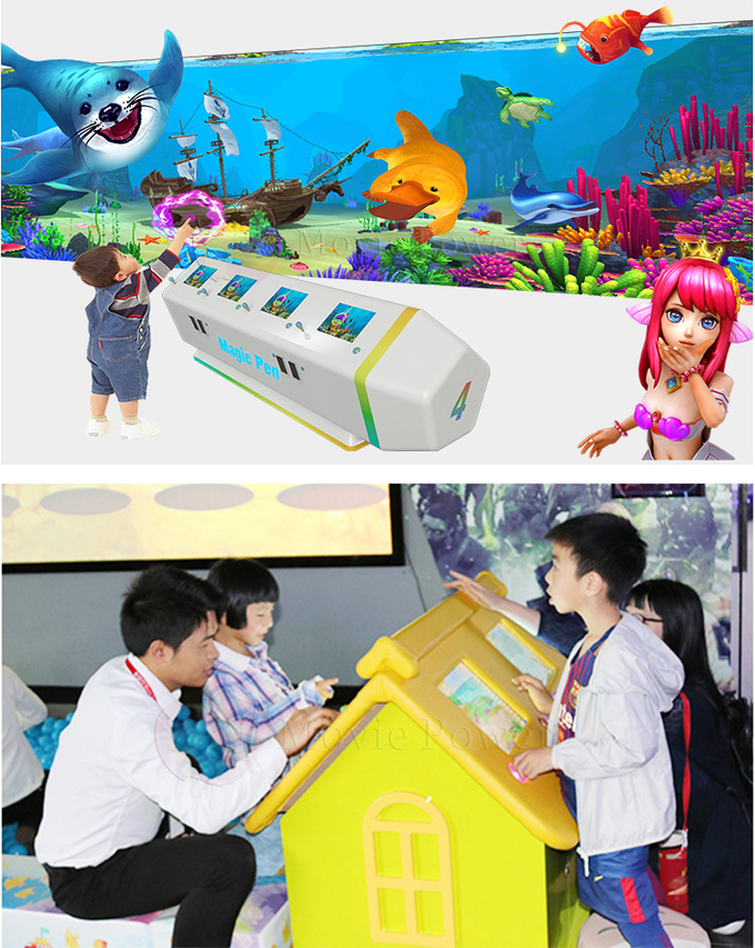 Multiplayer Kids Games 3d Interactive AR Projector Indoor Children Painting Game Machine (Jogos Multiplayer para Crianças) 1