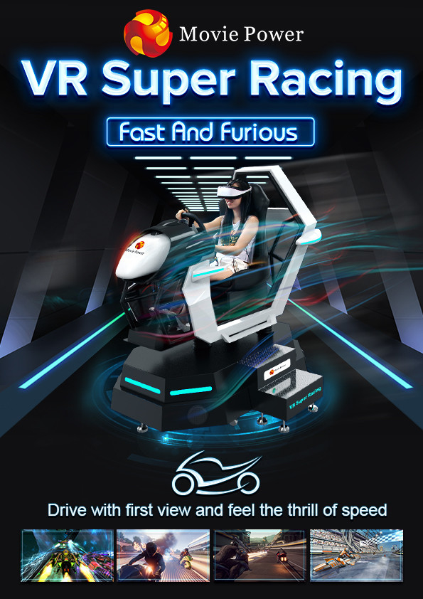 360 Rotating VR Simulator Carros de corrida Amusement Ride Simulator Arcade Carro de condução Machine de jogo 0