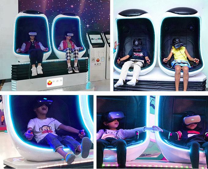 Parque de diversões Vr 9D Simulador de movimento Interativo jogo 9D VR realidade virtual ovo VR cadeira de cinema 1