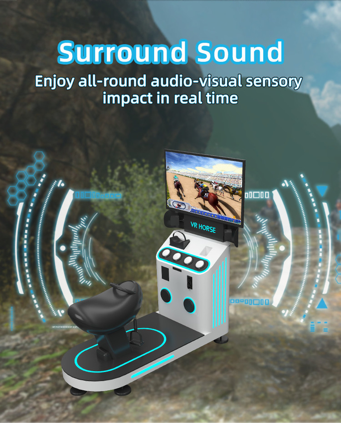 1 Jogador 9D Simulador de Realidade Virtual Cavalgada VR Máquina de Jogo Moeda Operada 5