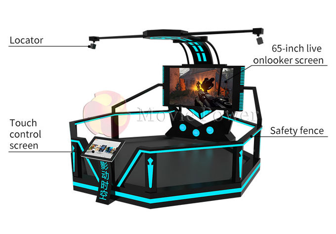 Simulador do tiro da máquina de jogo eletrônico 9d do entretenimento do esporte VR 1