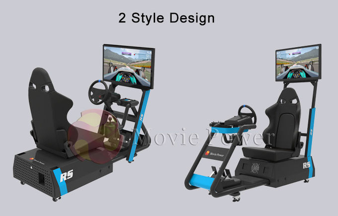 Pegada pequena da máquina de jogo do simulador das corridas de carros da realidade virtual para o uso comercial da casa 0